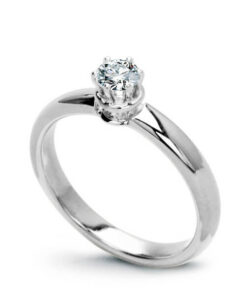 Exclusive | pierścionek zaręczynowy 0,25ct G/Si w białym złocie 750