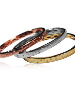 Exclusive | Bransoletka sztywna BANGLE z brylantami 750 - DDB0345