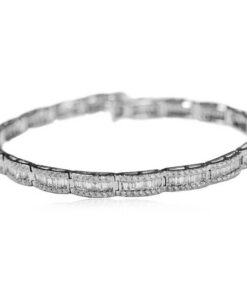 Exclusive | Bransoletka tenisowa z bagietami - DDB0349