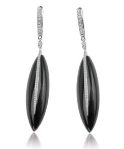 Exclusive | Kolczyki onyks i brylanty