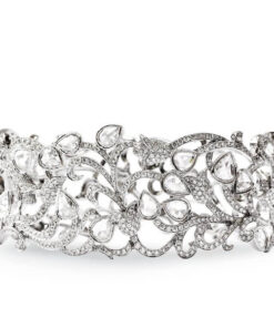 Exclusive | Bransoletka z białego złota z diamentami - DDB0398