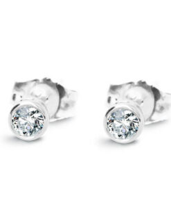 Kolczyki okrągłe brylantowe 0,10ct - KBD2556
