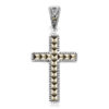 Srebrny krzyżyk z markazytami