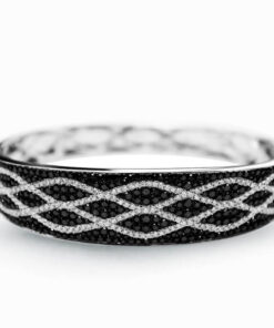 Exclusive | Bransoleta z czarnymi diamentami - DDB0692