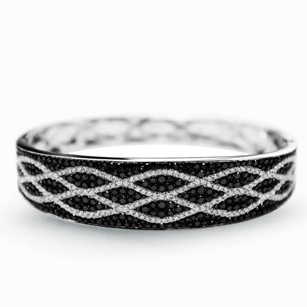 Exclusive | Bransoleta z czarnymi diamentami - DDB0692