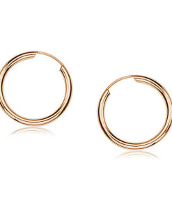 Złote kolczyki koła 12mm 585