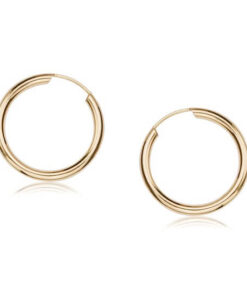 Złote kolczyki koła 15mm 585