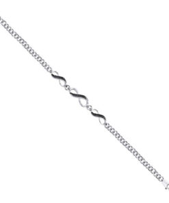 Bransoletka z czarnymi i białymi brylantami BBD3912