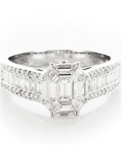 Exclusive | cudowny dostojny pierścionek z różnymi typami diamentów