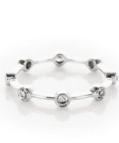 Exclusive | pierścionek obrączka z brylantami z 18-karatowego złota