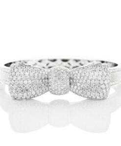 Exclusive | Cudowna bransoleta brylantowa kokardka - Staviori