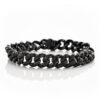 Exclusive | Czarne złoto czarne brylanty łańcuch na rękę - DDB0221