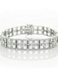 Exclusive | Piękna ażurowa brylantowa bransoletka - DDB0645