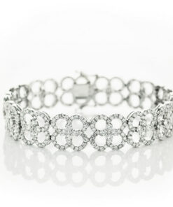 Exclusive | Ażurowa brylantowa bransoletka - DDB0647