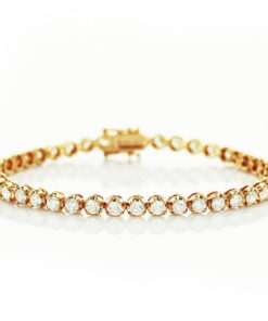 Exclusive | złota bransoletka tenisowa z brylantami - DDB0316