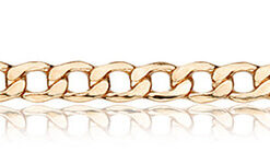 Złoty łańcuszek 585 pancerka pełna 45/50cm