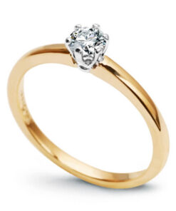 Staviori | Piękny klasyczny zaręczynowy pierścionek z brylantem 0,25ct G/Si1