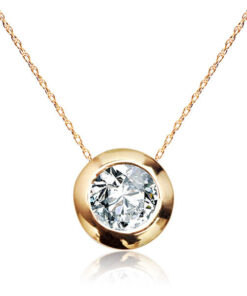 Piękna złota celebrytka z brylantem 0,15ct