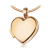 Złote otwierane puzderko - wisiorek 585 serduszko - grawer