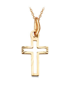 Delikatny krzyżyk z żółtego złota 0,333