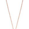 Złoty delikatny łańcuszek z regulacja długości 40/43cm różowe złoto