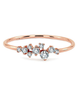 Staviori® Must Have | pierścionek zaręczynowy różowe złoto z diamentami