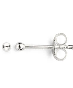 Srebrne malutkie kolczyki kuleczki 2mm