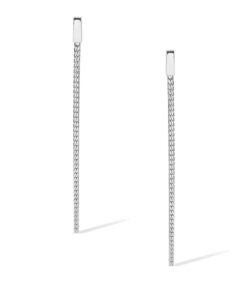 Srebrne długie wiszące kolczyki | srebrne