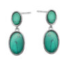 Srebrne kolczyki z turkusem - KDK5673