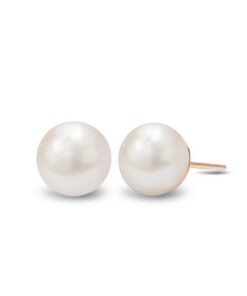 Złote kolczyki z naturalnymi perłami 6-6,5mm