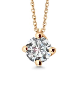 Złoty naszyjnik z brylantem laboratoryjnym 0,50ct F/VS