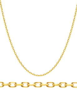 Złoty łańcuszek z żółtego złota 585 splot Ankier 43cm