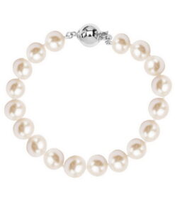 Perły naturalne ze srebrem 10mm - BSN6061