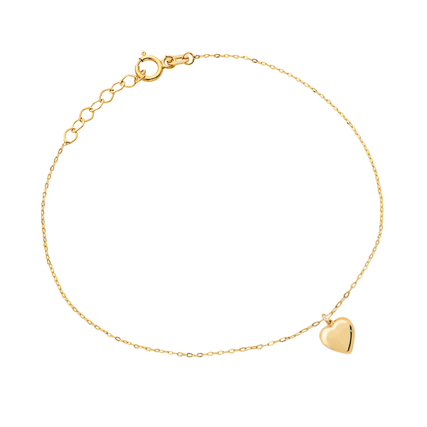 Złota bransoletka z serduszkiem BZG6120