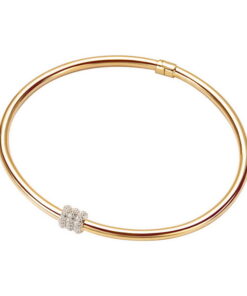 bransoletka bangle złoto 333 z cyrkoniami