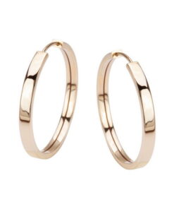 Złote kolczyki koła 25mm 585