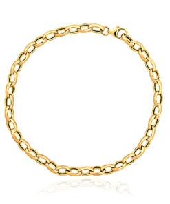 Piękna złota bransoletka ROLO - 585 - BZX6233 - CHARMS