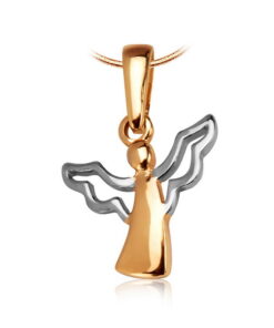 Złoty wisiorek aniołek próba 333