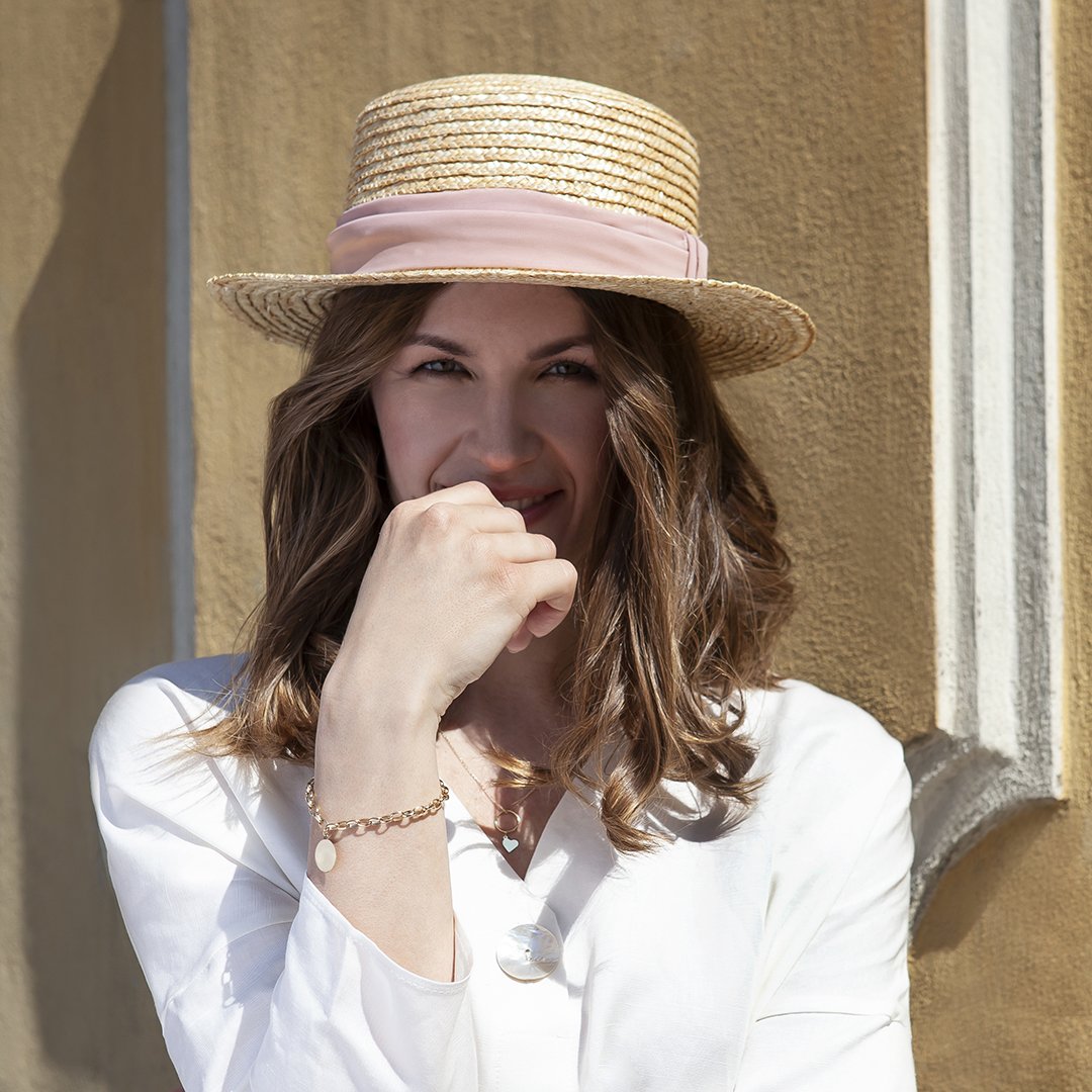 Złota bransoletka z zawieszką pod grawer - 333 - BXX6062 - Obrázek 2