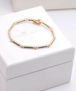 Alternatywny widok Exclusive | Bransoleta z szafirami i brylantami w złocie 750