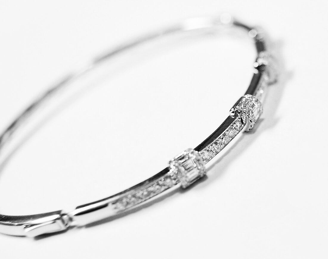 Exclusive | Delikatna złota brylantowa bransoletka - DDB0109 - obrazek 3