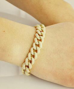 Alternativní pohled na Exclusive | Biżuteria Inwestycyjna bransoleta złota z diamentami 11ct