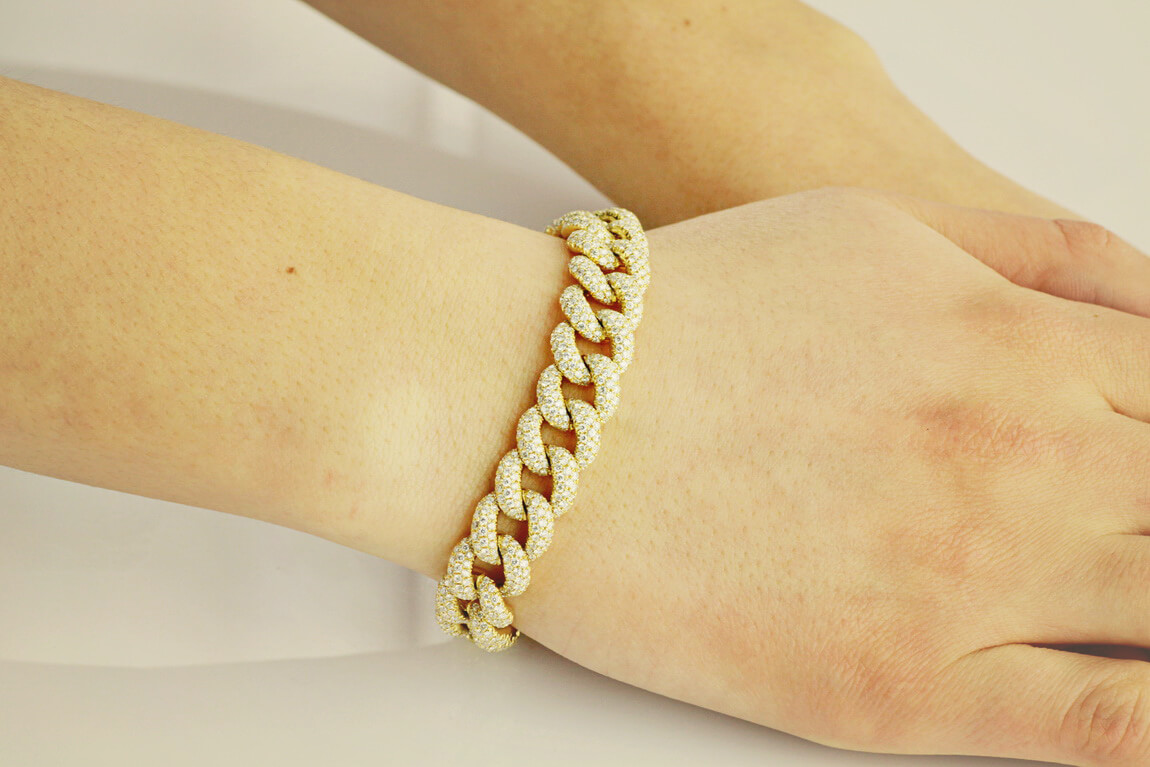 Exclusive | Biżuteria Inwestycyjna bransoleta złota z diamentami 11ct - obrazek 2