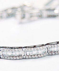 Alternatywny widok Exclusive | Bransoletka tenisowa z bagietami - DDB0349