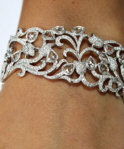 Alternatywny widok Exclusive | Bransoletka z białego złota z diamentami - DDB0398