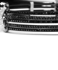 Alternatywny widok Exclusive | Bransoletka z czarnymi i białymi diamentami - DDB0437