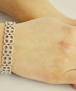 Alternatywny widok Exclusive | Ażurowa brylantowa bransoletka - DDB0647