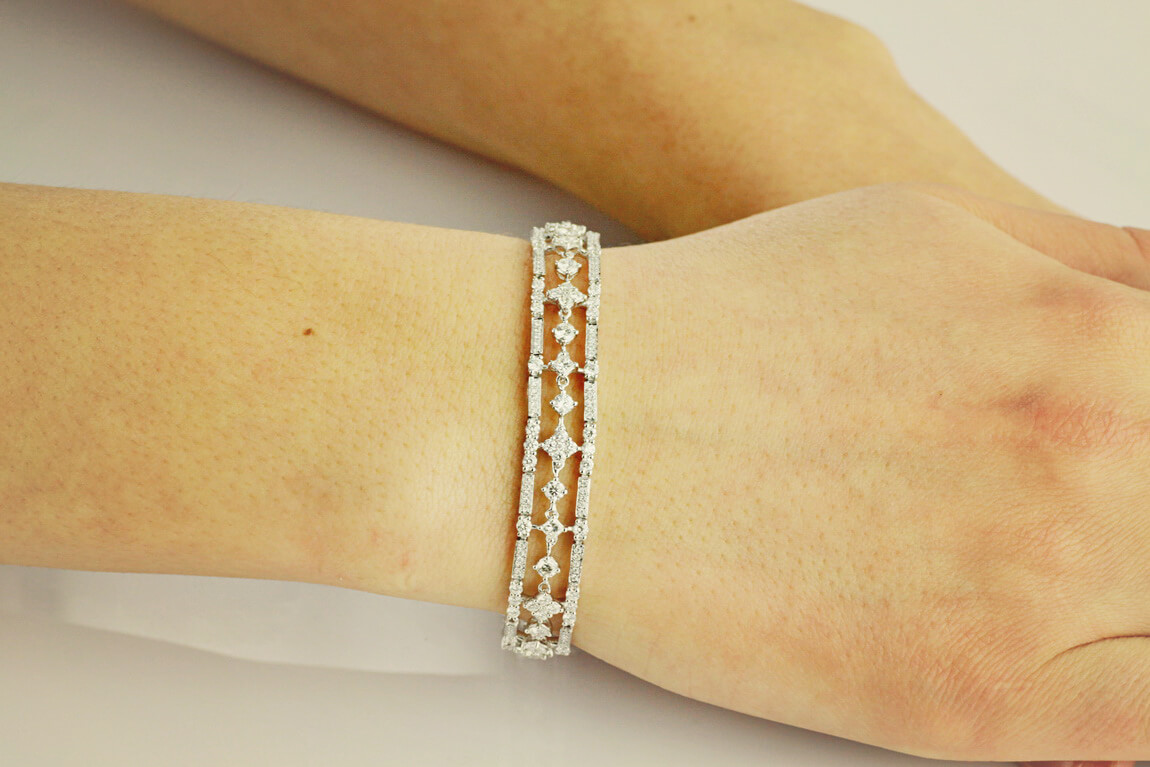 Exclusive | Bransoletka z brylantami princessa - DDB0716 - obrazek 2