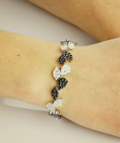 Alternatywny widok Exclusive | bransoleta z czarnymi i białymi diamentami - DDB0756