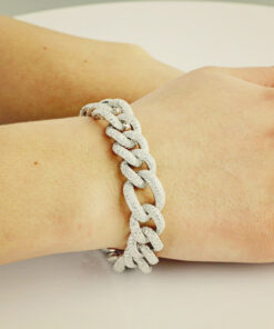 Alternatywny widok Exclusive | cudowna bransoleta wysadzana brylantami w białym 18-karatowym złocie